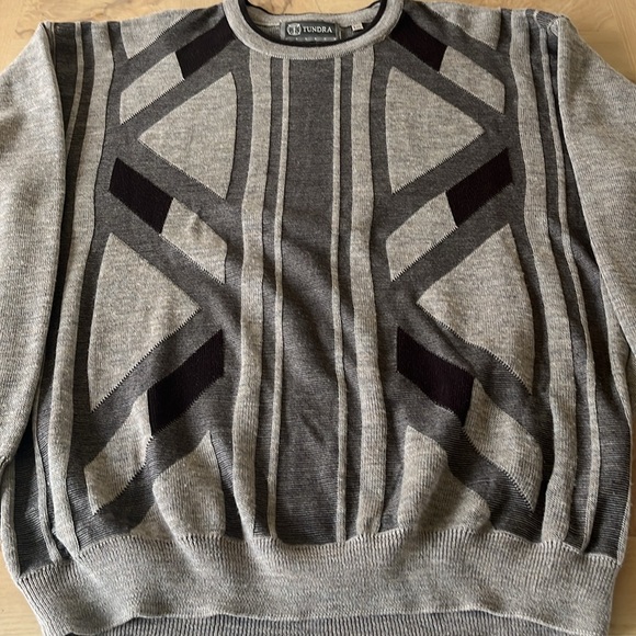 Tundra Canada Men’s Sweater Wool/Cotton Round Neck - Picture 3 of 5